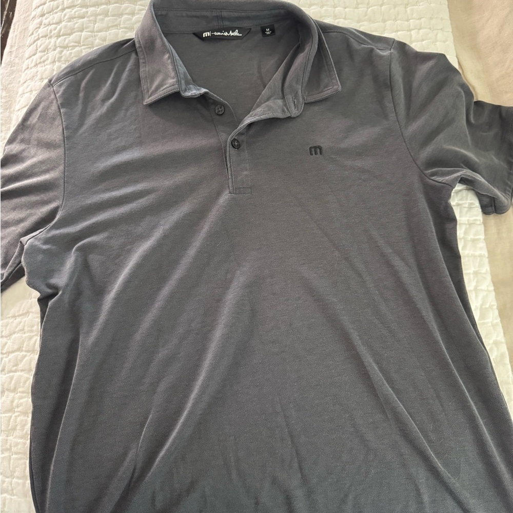 Travis Mathew Charcoal Polo Shirt